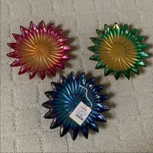 Flower Plates (Set of 3)